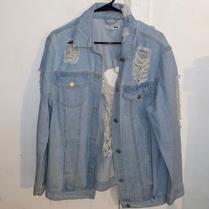 Distressed Jean Jacket